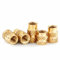 1/4-20 Threaded Inserts,50Pcs 1/4-20 * 8 * 8mm C3640 Brass Heat Set Insert,Imperial Knurled Nuts,Standard Female Thread Hardware Nuts for Plastic and 3D Printing Components