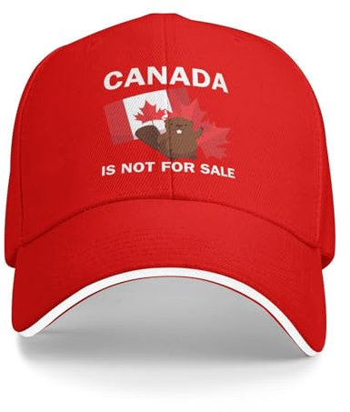 peiyeety Canada is Not for Sale-Mütze, klassisch, modisch, verstellbare Kappen für Männer und Frauen, Rot