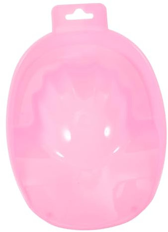 Ipetboom Cuenco De Manicura Rectangular De Plástico Duradero Para Baño De Manos y Cuidado De Uñas Tazón De Remojo Una Capa Rojo Sandía Para Salón Profesional y Uso Casa