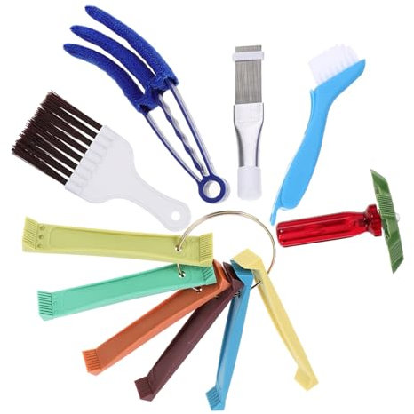 PAMINGONO 1 Set Klimaanlagen Lamellenbürste, Kühlerreiniger, Klimaanlagen Lamellenwerkzeug, Klimaanlagenreiniger, Lamellenreiniger, Lamellenkamm, Reinigungsbürste, Lamellenreiniger