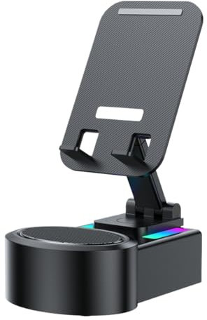 Dock di ricarica del cellulare - supporto per telefono leggero a LED con altoparlante | Porta del cellulare ricaricabile per scrivania, capezzale, ufficio, uomini, donne, giovani, adolescent