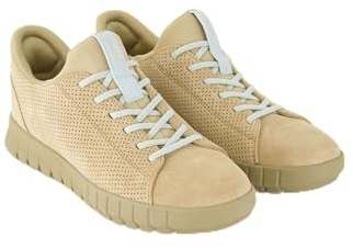 Geox Damen D FLEXTRIDE Plus A Sneaker, Cream/Crystal, 40 EU