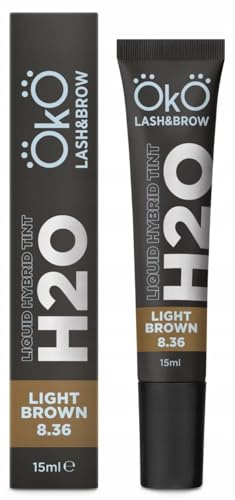 Augenbrauen-Wimpernfarbe OkO H20 Liquid Hybrid Tint Light Brown 8.36, 15ml