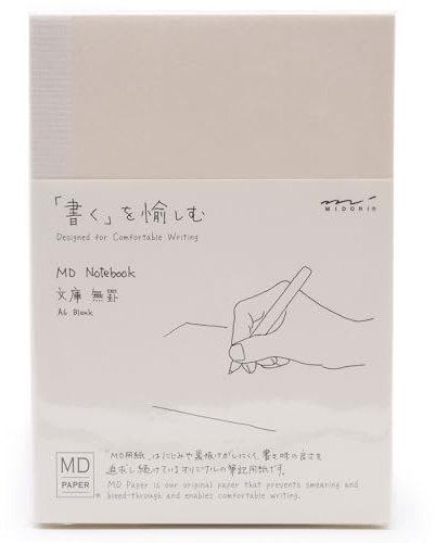 MD MIDORI - Quaderno A6, 176 pagine, in carta giapponese