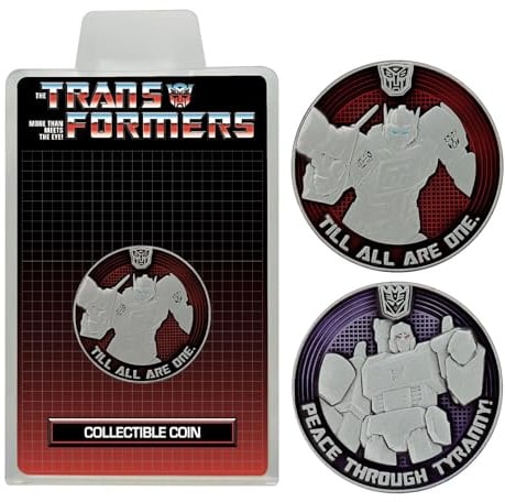 FaNaTtik Transformers G1 Autobots vs Decepticons Limited Edition Collectible Coin - Officially Licensed Merchandise - Individually numbered Item