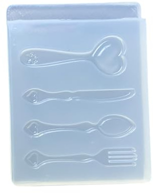 Professional Grade Cutlery Shaped Mold Silicone Fork Spoon for Unique Kitchen Decorations Jewelry Handmade Cutlery Jewelry