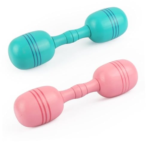 GARVALON Holz hanteln Gymnastik Requisiten für Mädchen Hand augen koordination Training Geschenk