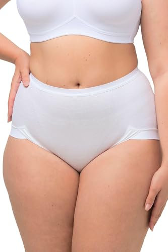 Ulla Popken Damen Büroslip Taillenslip, Weiß, 54-56 EU