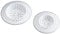 WENKO 4920220100, Abflusssieb, 2 Gross / 2 klein, weiß