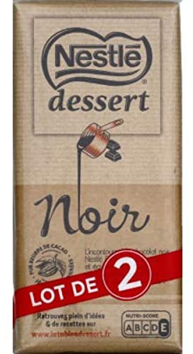 Nestlé Chocolat noir - Les 2 tablettes de 205g