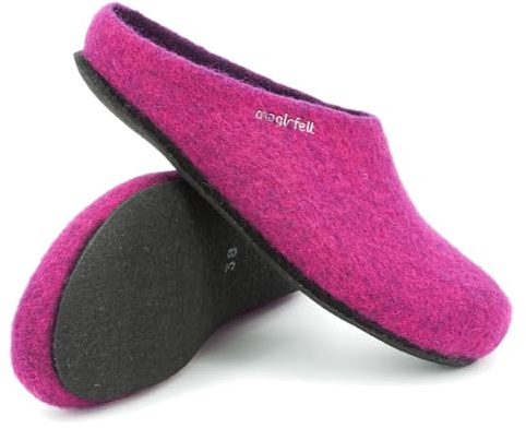 Magicfelt Filz-Hausschuh 709 aus 100% Merino-Wolle | Pantoffel für Damen & Herren mit anatomisch geformter Filz-Latex-Sohle - Made in Tirol