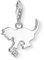 Thomas Sabo Damen Charm-Anhänger Katze Charm Club 925 Sterling Silber DC0025-725-14