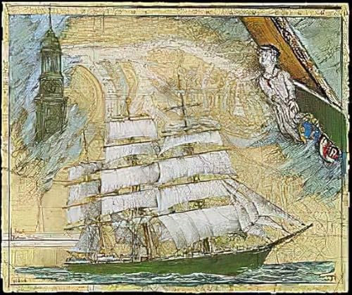 Kunstdruck/Poster: Ole West Rickmer Rickmers - hochwertiger Druck, Bild, Kunstposter, 61x51 cm