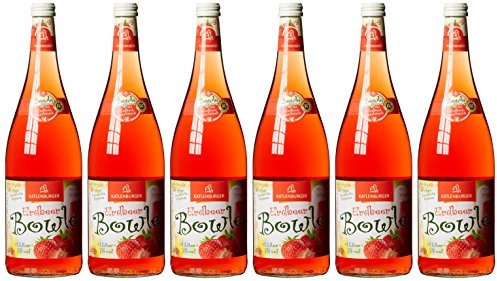 KATLENBURGER - Erdbeerbowle | Leckere, trinkfertige Bowle mit Fruchtwein. Der Partyklassiker und Spaßgarant für jede Jahreszeit! Geschmacksrichtung Erdbeere. Inhalt: 6x 1l mit 7% vol