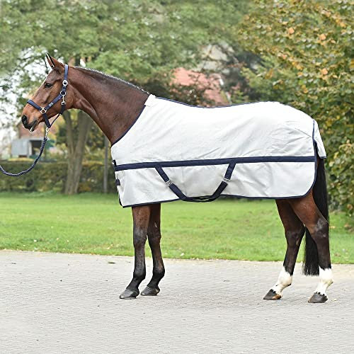 BUSSE Abschwitzdecke STRONG, Rückenlänge 125 cm, silber/navy