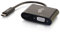 C2G USB-C to VGA and USB-C Charging Adapter Black, USB C to VGA for Mac and Lenovo Laptops