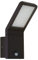 max K O M F O R T LED Außenwandleuchte mit Bewegungsmelder IP54 Außenlampe Wandleuchte Flurleuchte Badleuchte Schwarz 10W 695 Lumen Variante 337A1