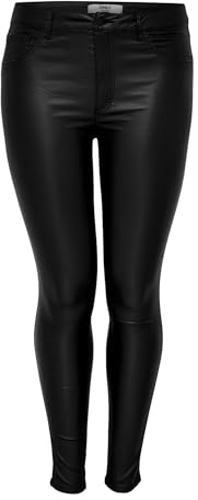 ONLY Damen Skinny Jeans Carpunk Reg Sk Coated Pants Noos
