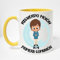 FUNNY CUP Taza Recuerdo molón de mi Primera comunión. Regalo Divertido para niño. (Amarillo)