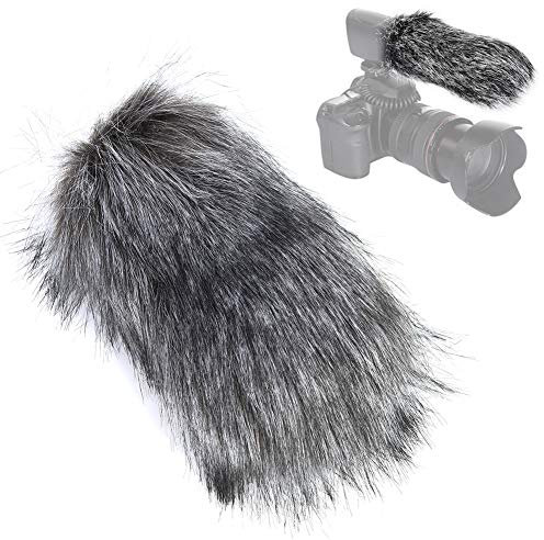 Mikrofon Windschutz Furry Windschutzscheiben Muff, Außen Geräuschreduzierende Kamera Pelz Mikrofon Abdeckung, für MIC-121,TAKSTAR SGC-598,NW-598,NA-Q7,Rode VMGO Video Mikrofon GO,VideoMic Pro(L)