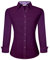 Alex Vando - Camicia da lavoro elasticizzata a maniche lunghe, vestibilità regolare - viola - XL