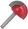 6mm Shank Round Naso Cove Core Box Router Bit Round Bottom Fresa per la lavorazione del legno