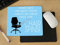 FT FlyingTurtles (Blue) The Chair Spins Funny Premium Mouse mat pad designed