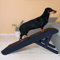 Hunderampe - Hundetreppe für kleine Hunde und große Hunde - Einstellbar 18-53 cm - Für Bett, Sofa - Birkenholz - Landeplattform schließt nahtlos an - Rampe Hund Klappbar - Anti-rutsch Einsatz Blau