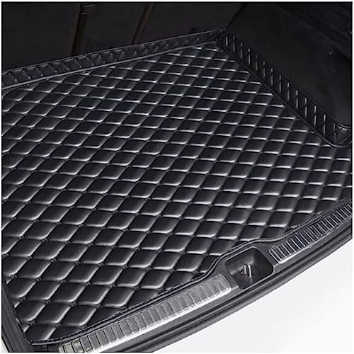 Coche Alfombrillas Maletero Cuero para V-W Golf V (Hatchback) 2003-2008, A Medida Alfombra Funda Maletero Impermeable Protector Maletero Bandeja Accesorios,A/Black