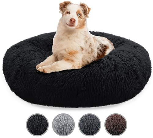 bluzelle Hundebett Große Hunde, Schwarz, L-100 cm