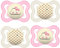 MAM Dental Schnuller Supreme Night, 0-6 Monate, 4er Pack, haut- und zahnfreundlicher Schnuller, Skin Soft Silikon, Pink