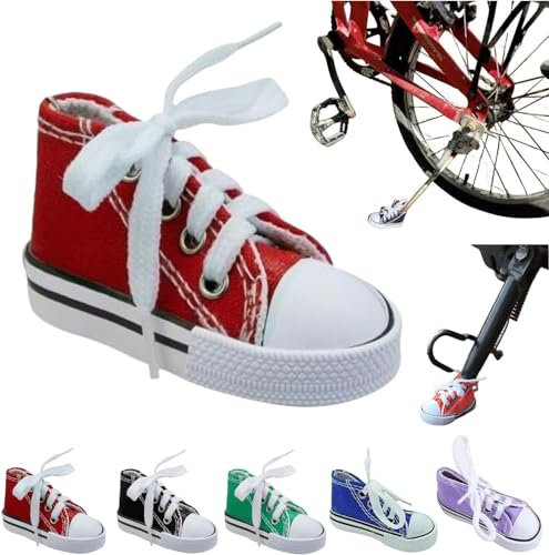 Personalisierte Motorrad-Fußstütze, kleiner Schuh, Motorrad-Seitenständer, Ständer-Verlängerungspad, 1 x Motorradständer, niedliche Mini-Canvas-Schuhe, Seitenständer, Motorradzubehör, Motorradständer