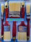 5 Pcs Paint Brush Set Varnish Latex Water Oil Paint Brushes 0.5,1,1.5,2,2.5
