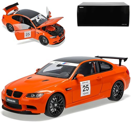 Generisch B*M*W 3er E 92 M3 GTS Coupe Orange 25 Jahre M Power 2005-2013 1/18 Kyosho Modell Auto