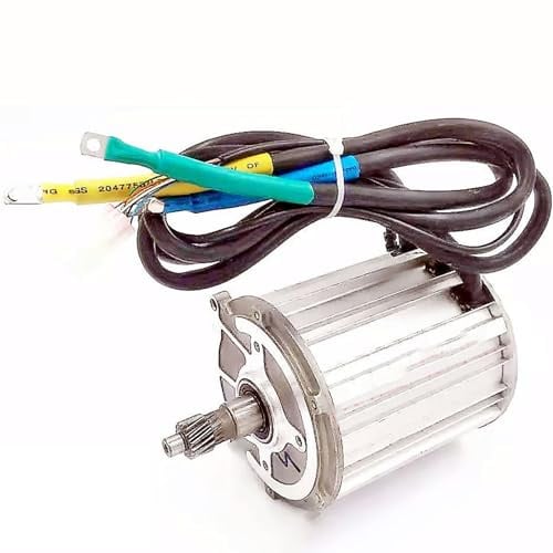 ZHOZHUT 2000W Brushless DC Motor Für Elektrische Dreirad 60V/72V 5-Loch-Quadratwellenmotor Mit 16 Zähnen, 5 Hallendrähte, Gehäuse Aus Aluminiumlegierung FüR Elektrische Dreiräder, Vierräder,2000w,60V
