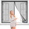 Fliegengitter Für Fenster 130x225cm net Fenster Insektenschutz Magnet Fliegenvorhang Für Schiebefenster Dachfenster Schwarz