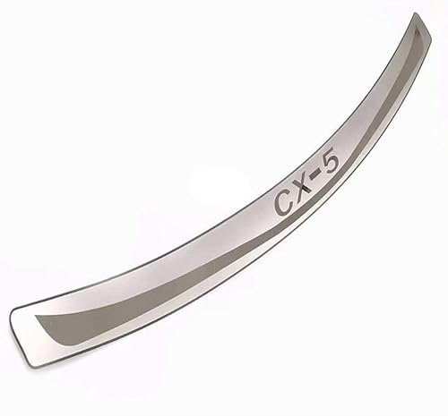 XBTGHWMZ Auto Edelstahl Kofferraum Schutz Platte für Mazda Cx-5 Cx5 Cx 5 2013-2019,Kofferraum Trittplatte Protector Kratzfest Ladekantenschutz Car Styling ZubehöRw