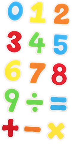 OKUMEYR Kühlschrank Für Frühes Lernen Pädagogische Zahlen Whiteboard Für Küchendekor Spaß