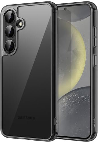 JETech Case for Samsung Galaxy S25 5G, Non-Yellowing Shockproof Bumper Protective Phone Cover, Anti-Scratch Hard PC Back (Black)