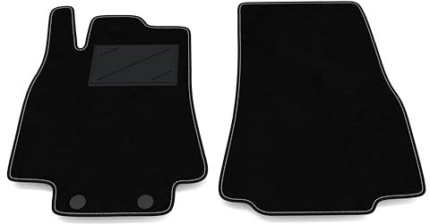 Auto-Fußmatten Kit nur vorne 2 Stück kompatibel mit Mercedes Klasse-A W169 2004-2012 | Set 2 Teppiche vorne nach Maß in Teppich