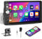 Car Radio Single Din Car Stereo Carplay Android Auto, Zomolither 7 Inches 1 Din Touch Screen with Bluetooth FM Radio Mirror Link TF/USB/AUX Input SWC EQ Car Multimedia Player + Backup Camera MIC