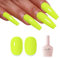 Imtiti Neon UV Nagellack, Neon Gelb UV Gel Nagellack Soak Off Led Gel Nail Polish Frühling Sommer DIY Nagel Kunst Starter Maniküre Salon Gellack 10ML