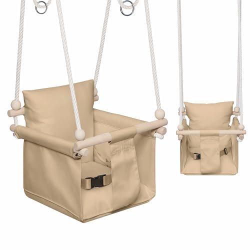 MAMOI Balançoire bébé avec Harnais de sécurité – balançoire pour Enfants de 6 à 36 Mois, Max. 20 kg, Usage intérieur