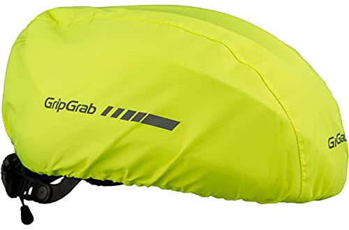 GripGrab Regenüberzug Fahrradhelm Radsport Helm Regenschutz Fahrrad Regenhaube Wasserdicht Helmüberzug Reflektierend