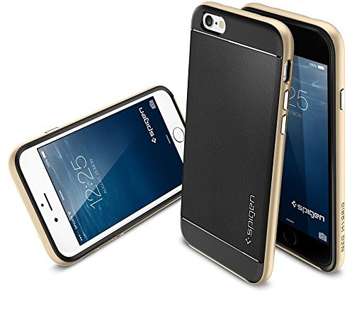 Luxury Fashion Brand Tpu +Pc Gold Hard Phone Cover For Iphone 6 I6 Spigen Sgp Neo Hybrid Case For Iphone6 4.7-4-Gold