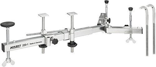 HAZET Universal Motorstütze 220-1 – Für querliegende Motoren, flexible Einstellung der Stützpunkte, variable Länge 620-900 mm, Tragkraft bis 250 kg