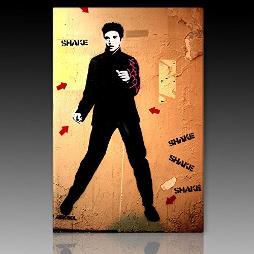 Kunstbruder Wandbild Elvis Shake (div. Grössen) 3D 4cm - Kunst Druck auf Leinwand 60x85cm