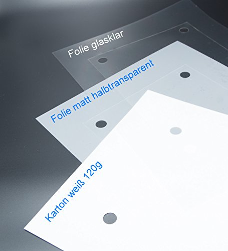 Einleger, LEER INLET zur PC Beschriftung für unsere Türschilder, 10er Set (130/130 mm 4B matt halbtransparent)