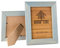 Rustikaler Holz-Bilderrahmen, 12,7 x 17,8 cm, Blau/Türkis, 2er-Set, 100 % natürliches, umweltfreundliches Holz und Echtglas, hergestellt für Wand- und Tischplatte