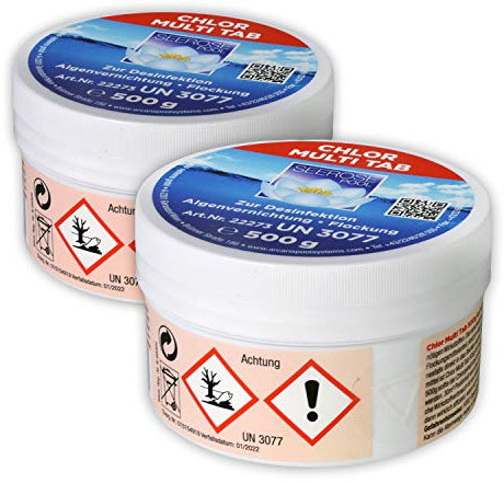 Paradies Pool GmbH Seerose Chlor Multi Tab 2X 500 g